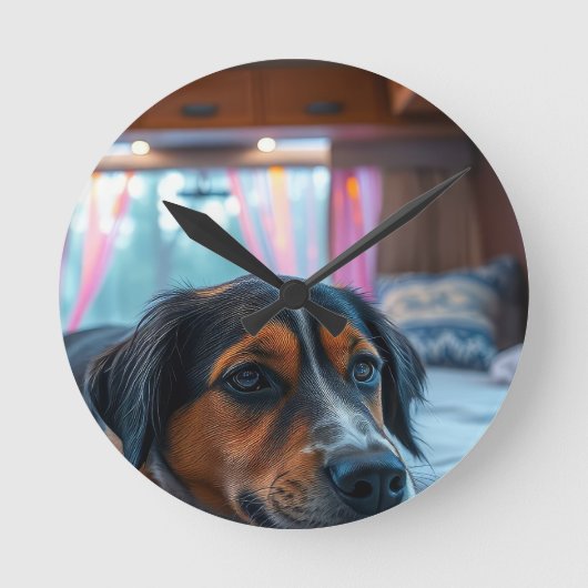 名前: 眠れる犬の夢 ラウンド壁時計 (正面)
