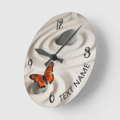 名前，禅園10.75インチアクリル壁時計 ラウンド壁時計 (傾斜)