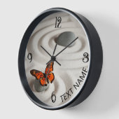 名前，禅園10.75インチアクリル壁時計 ラウンド壁時計 (傾斜)