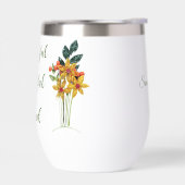 名前、秋の紙クイル花11oz白 (左面)