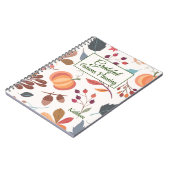 名前、秋カラフルのジャーナリングノートブック6.5x8.75 ノートブック (左側)