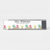 名前、等級レベル、先生評価、カスタム デスクネームプレート (正面)