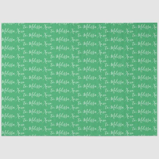 名前（緑） 薄葉紙 (正面)