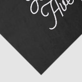 名前 |編集可能なヴィンテージスタイルのスクリプト（黒） 薄葉紙 (詳細)