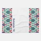 名前💙 💚美し❤️いトルコのタイル キッチンタオル (横)