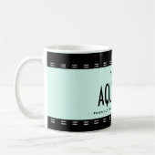 名前-色AQUARIUS誕生日〔占星術の〕十二宮図 コーヒーマグカップ (左)