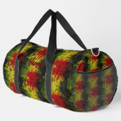 名前、赤い黄色の緑の黒を絵を描追加 ダッフルバッグ (右コーナー)