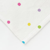 名前-金ゴールドのグリッターの虹のユニコーン--を加えて下さい フリースブランケット (角)