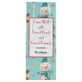 名前、雪だるま&スイーツホリデーワイン抱き枕 ワインギフトバッグ (正面)