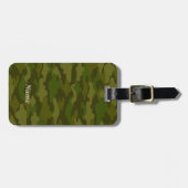 名前　電話番号　カスタム　迷彩（カーキ）         ラゲッジタグ (正面横)
