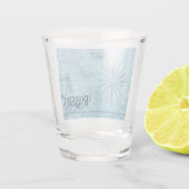名前、青フェイク旧世界地図1.5oz ショットグラス (裏面)