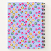 名前、青、レシピ本、カップケーキ ノートブック (裏面)