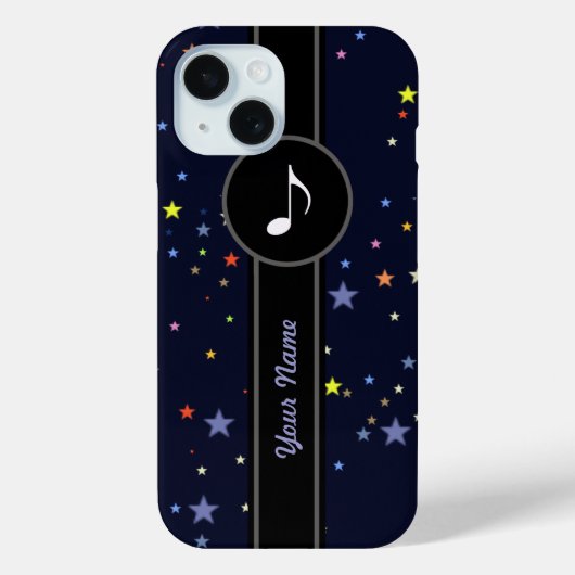 名前/音楽ノートの追加 Case-Mate iPhoneケース (裏面)