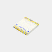 名前; 黄色および灰色は正方形パターンをタイルを張りました ポストイット (アングル)