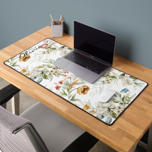 名前, 1600sオランダスチルライフアートフローラルパターン デスクマット (オフィス2)