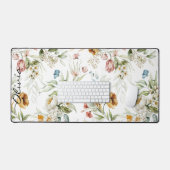 名前, 1600sオランダスチルライフアートフローラルパターン デスクマット (キーボード&マウス)