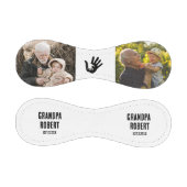 名前＆2枚の写真 おじいちゃんの野球 野球ボール (パネル)