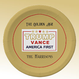 名前, 2025 Trump-Vance America First, 7-in Round ペーパープレート