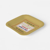 名前， 2025 Trump-Vance America First, 7-in Square ペーパープレート (傾斜あり)