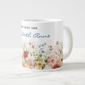 名前 || 20oz水彩1600sオランダ花模様マグカップ ジャンボコーヒーマグカップ (正面右)