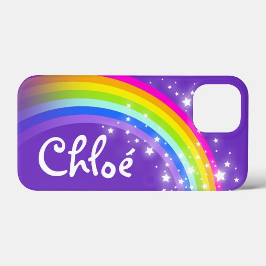 名前(5文字) rainboi indigo purple iphone case Case-Mate iPhoneケース (裏面 (横))