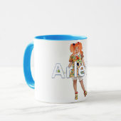 名前- Arleteのピエロのマグ マグカップ (正面左)