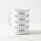 名前、Eva コーヒーマグカップ (正面左)