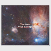名前、Flame Nebula in Orion、興味深い深い宇宙 ラッピングペーパー (フラット)