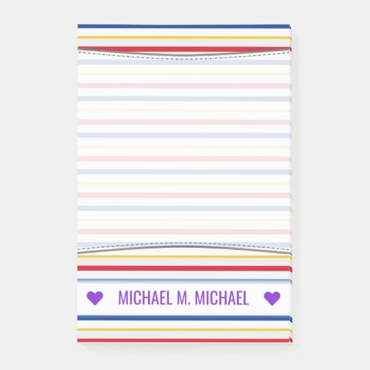 名前; Ice Hockey Arena Rink-インスパイアストライプNotes ポストイット (正面)