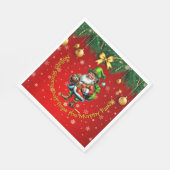 名前 – Irish Nollaig Shona Duit Merry Christmas スタンダードランチョンナプキン (角)