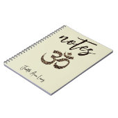 名前、Leopard Omシンボルノートノートブック ノートブック (左側)