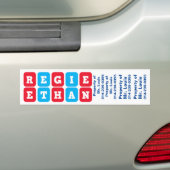 名前: RegieおよびEthanの名札またはステッカー バンパーステッカー (車上)