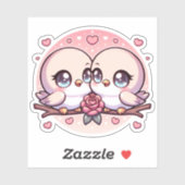 名前： Sweet Lovebirds シール (シート)