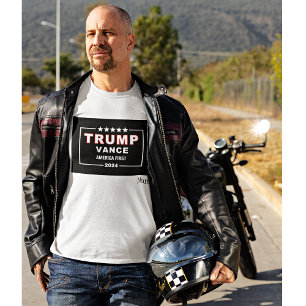 名前, Trump-Vance収集可能S - 4XL,白 Tシャツ