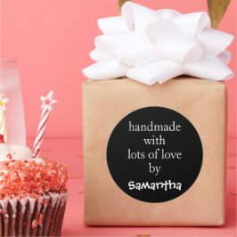 名前 White Blackによるたくさんの愛を込めて手作り ラウンドシール