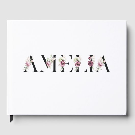 名前Amelia ゲストブック (正面)