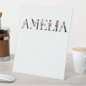 名前Amelia 台座サイン (インサイチュ)