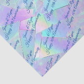 名前Any Year Anniversary Blue Script Iridescent 薄葉紙 (詳細)