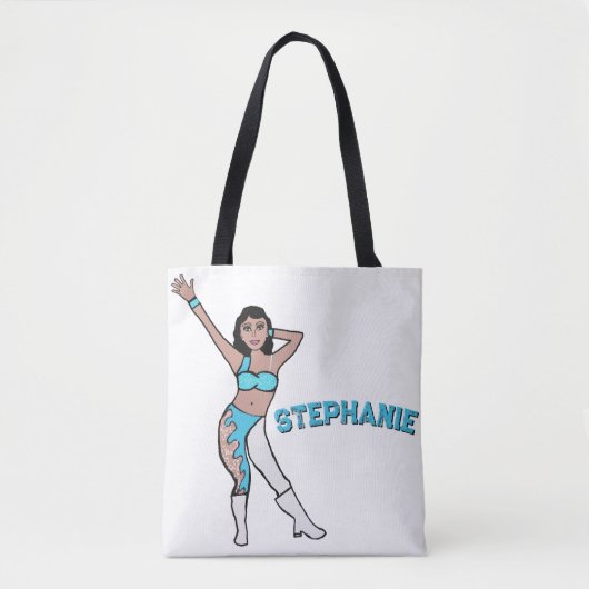 名前Aqua Swirl #2の追加 トートバッグ (正面)