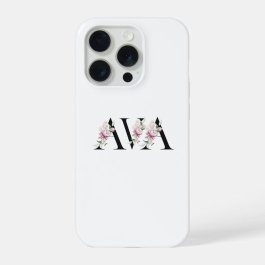 名前Ava iPhoneケース (裏面)