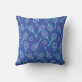 名前💙🎾blue tennis🎾パターン クッション (裏面)