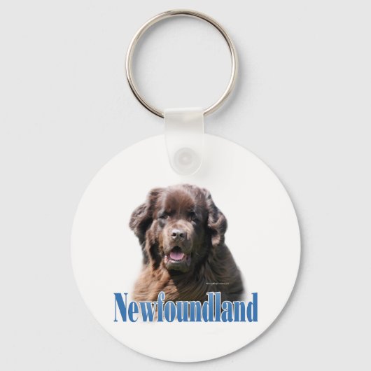 名前Brown Newfoundland キーホルダー (正面)