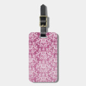 名前damask denimプラム荷物タグ ラゲッジタグ (正面縦)