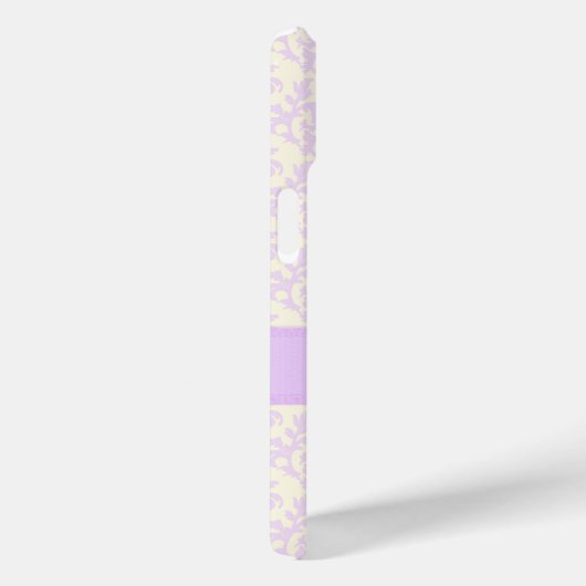 名前damask light purple & cream Case-Mate iPhoneケース (裏面 / 右)