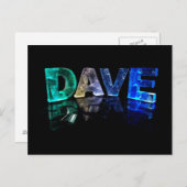 名前Dave in 3D Lights (Photograph) ポストカード (正面/裏面)