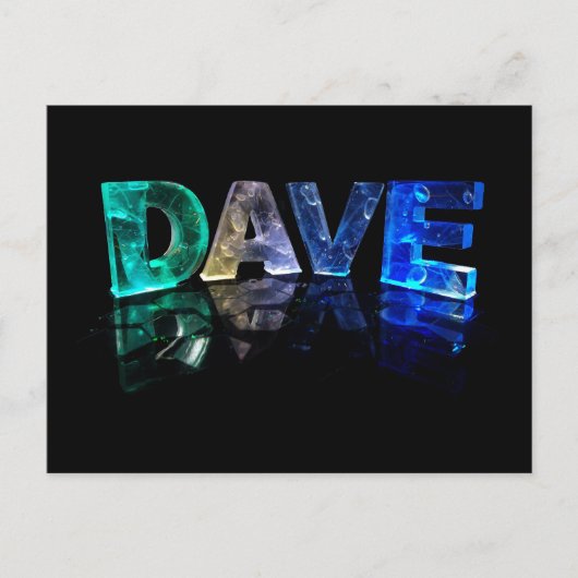 名前Dave in 3D Lights (Photograph) ポストカード (正面)