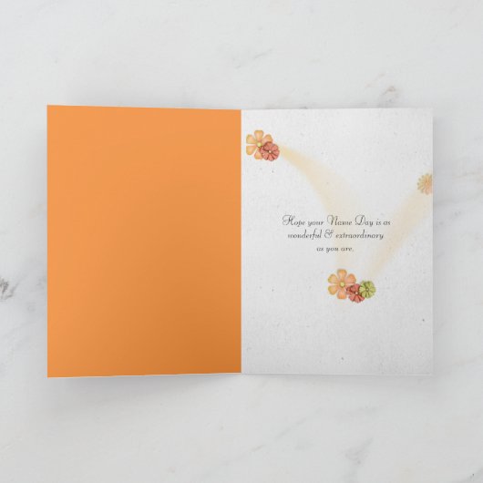 名前Day butterfly on electronic tablet カード (内部)