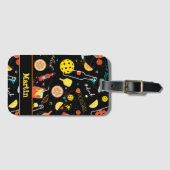 名前Dinksと🍾🥂ドリンク – pickleball Luggag ラゲッジタグ (正面横)
