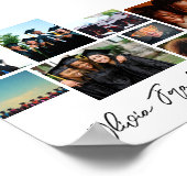 名前Editable Collage Photo Grad 2023学校 ポスター (角)