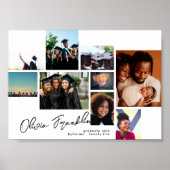 名前Editable Collage Photo Grad 2023学校 ポスター (正面)